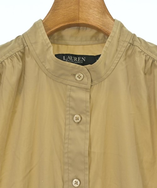 LAUREN Ralph Lauren（ローレンラルフローレン）シャツワンピース ベージュ サイズ:4(XL位) レディース/2200625345045