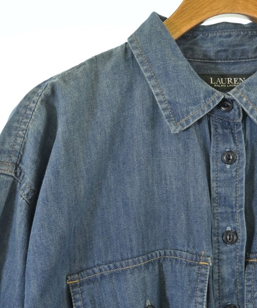 LAUREN Ralph Lauren（ローレンラルフローレン）シャツワンピース 紺 サイズ:F レディース/2200631462040