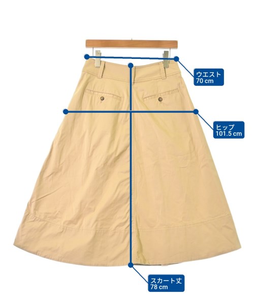 LAUREN Ralph Lauren（ローレンラルフローレン）ロング・マキシ丈スカート ベージュ サイズ:0(XS位) レディース/2200603134067