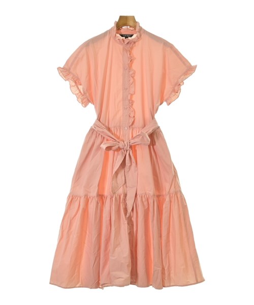 LAUREN Ralph Lauren(ローレンラルフローレン)シャツワンピース ピンク サイズ:6(M位)/2200671796259