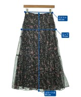 LAUREN Ralph Lauren（ローレンラルフローレン）ロング・マキシ丈スカート 黒 サイズ:00(XS位) レディース/2200675821117