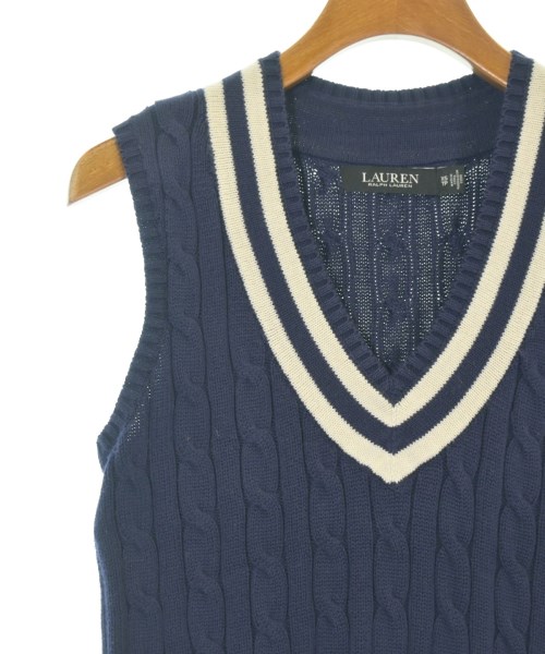 LAUREN Ralph Lauren（ローレンラルフローレン）ベスト 紺 サイズ:XS レディース/2200655658016