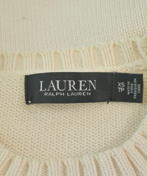 LAUREN Ralph Lauren（ローレンラルフローレン）ニット・セーター 白 サイズ:XS レディース/2200658239052