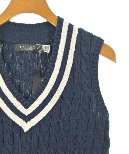 LAUREN Ralph Lauren（ローレンラルフローレン）ベスト 紺 サイズ:XS レディース/2200655922094