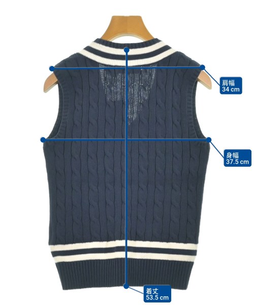 LAUREN Ralph Lauren（ローレンラルフローレン）ベスト 紺 サイズ:XS レディース/2200655922094