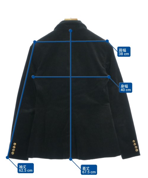 LAUREN Ralph Lauren（ローレンラルフローレン）テーラードジャケット 黒 サイズ:2(M位) レディース/2200704888098