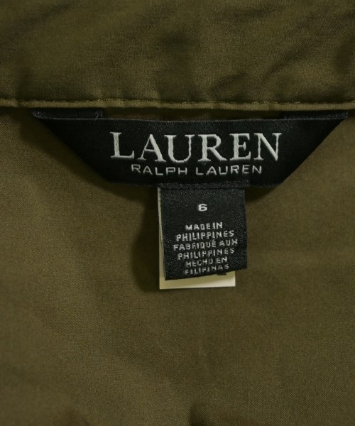 LAUREN Ralph Lauren（ローレンラルフローレン）シャツワンピース カーキ サイズ:6(M位) レディース/2200716489061
