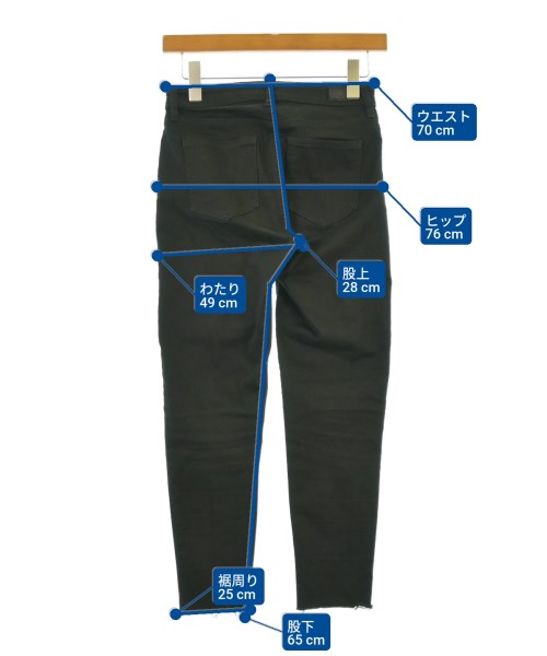 LAUREN Ralph Lauren（ローレンラルフローレン）デニムパンツ 黒 サイズ:00(XS位) レディース/2200639870052