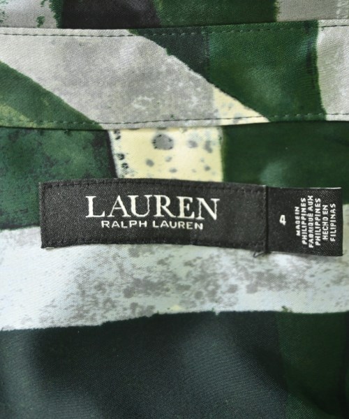 LAUREN Ralph Lauren（ローレンラルフローレン）ワンピース 緑 サイズ:4(XL位) レディース/2200702824135