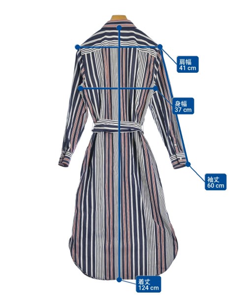 LAUREN Ralph Lauren（ローレンラルフローレン）シャツワンピース 紺 サイズ:8(M位) レディース/2200702824142
