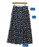 LAUREN Ralph Lauren（ローレンラルフローレン）ロング・マキシ丈スカート 紺 サイズ:2(M位) レディース/2200681063037
