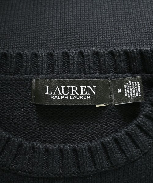 LAUREN Ralph Lauren（ローレンラルフローレン）ニット・セーター 黒 サイズ:M レディース/2200665640292