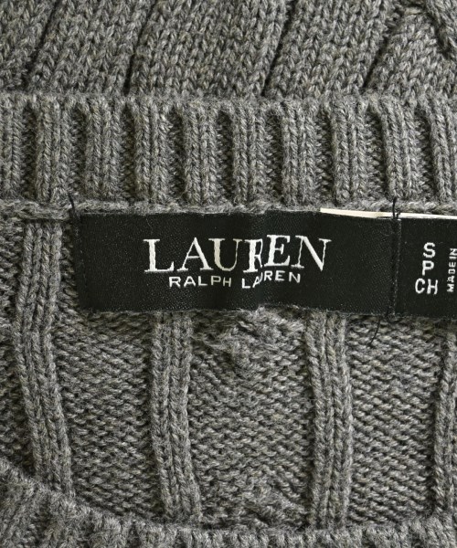 LAUREN Ralph Lauren（ローレンラルフローレン）ニット・セーター グレー サイズ:S レディース/2200665640322