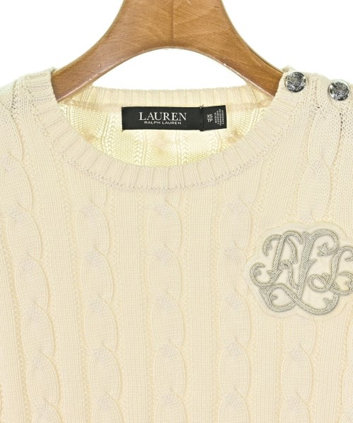 LAUREN Ralph Lauren（ローレンラルフローレン）ニット・セーター 白 サイズ:XS レディース/2200668355070