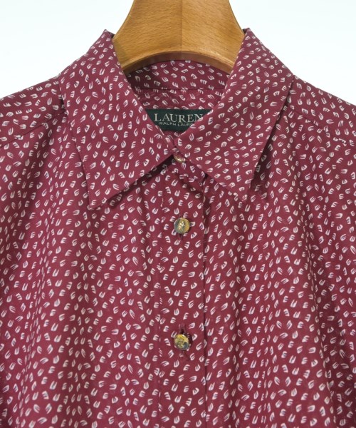 LAUREN Ralph Lauren（ローレンラルフローレン）シャツワンピース 赤 サイズ:F レディース/2200728477049