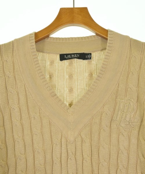 LAUREN Ralph Lauren（ローレンラルフローレン）ニット・セーター ベージュ サイズ:L レディース/2200725858049