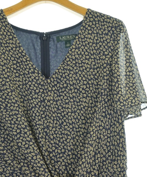 LAUREN Ralph Lauren（ローレンラルフローレン）ワンピース 紺 サイズ:4(XL位) レディース/2200721947099