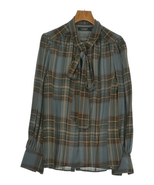 LAUREN Ralph Lauren(ローレンラルフローレン)ブラウス 青 サイズ:M/2200680215093
