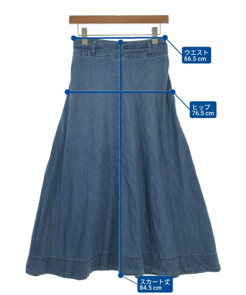 LAUREN Ralph Lauren（ローレンラルフローレン）ロング・マキシ丈スカート 青 サイズ:00(XS位) レディース/2200688442095