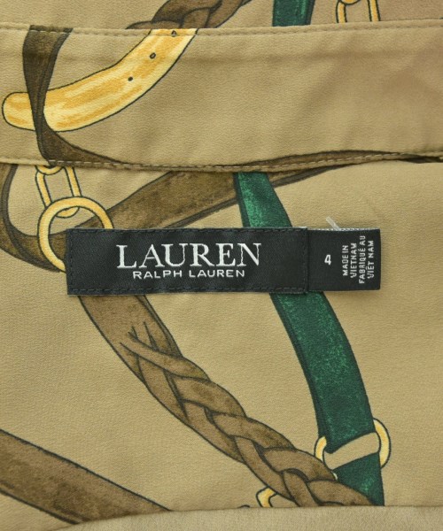LAUREN Ralph Lauren（ローレンラルフローレン）シャツワンピース 茶 サイズ:4(M位) レディース/2200689466052