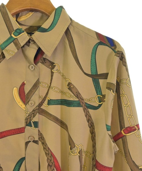 LAUREN Ralph Lauren（ローレンラルフローレン）シャツワンピース 茶 サイズ:4(M位) レディース/2200689466052
