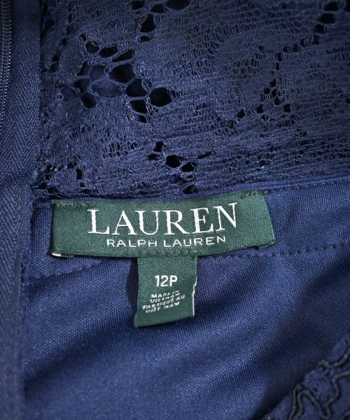 LAUREN Ralph Lauren（ローレンラルフローレン）ワンピース 紺 サイズ:12P(L位) レディース/2200690879056