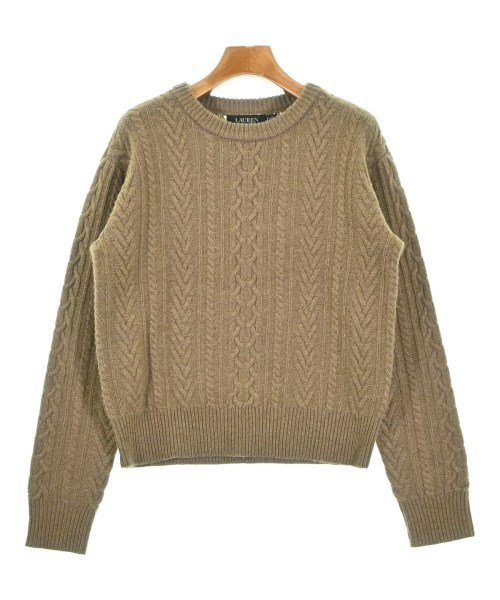 LAUREN Ralph Lauren(ローレンラルフローレン)ニット・セーター 茶 サイズ:S/2200688356309