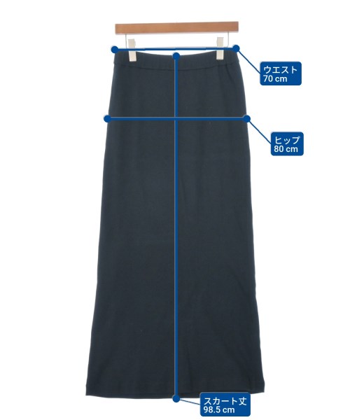 Armor lux（アルモーリュックス）ロング・マキシ丈スカート 黒 サイズ:4(XL位) レディース/2200670325047