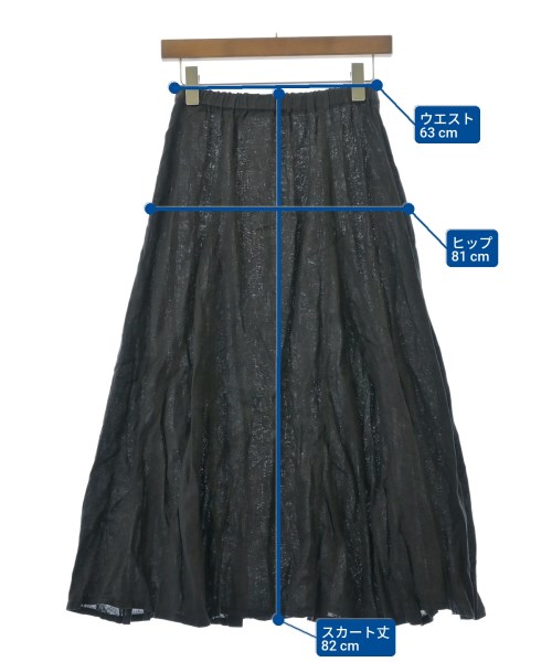 liflattie Ships（リフラッティシップス）ロング・マキシ丈スカート 黒 サイズ:-(S位) レディース/2200628777102