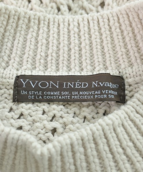 YVON INED N.vague（イヴォンイネドヌーヴェルヴァーク）ニット・セーター 白 サイズ:9(M位) レディース/2200612805019