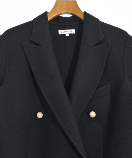 MADISON BLUE（マディソンブルー）チェスターコート 黒 サイズ:0(XS位) レディース/2200624214038