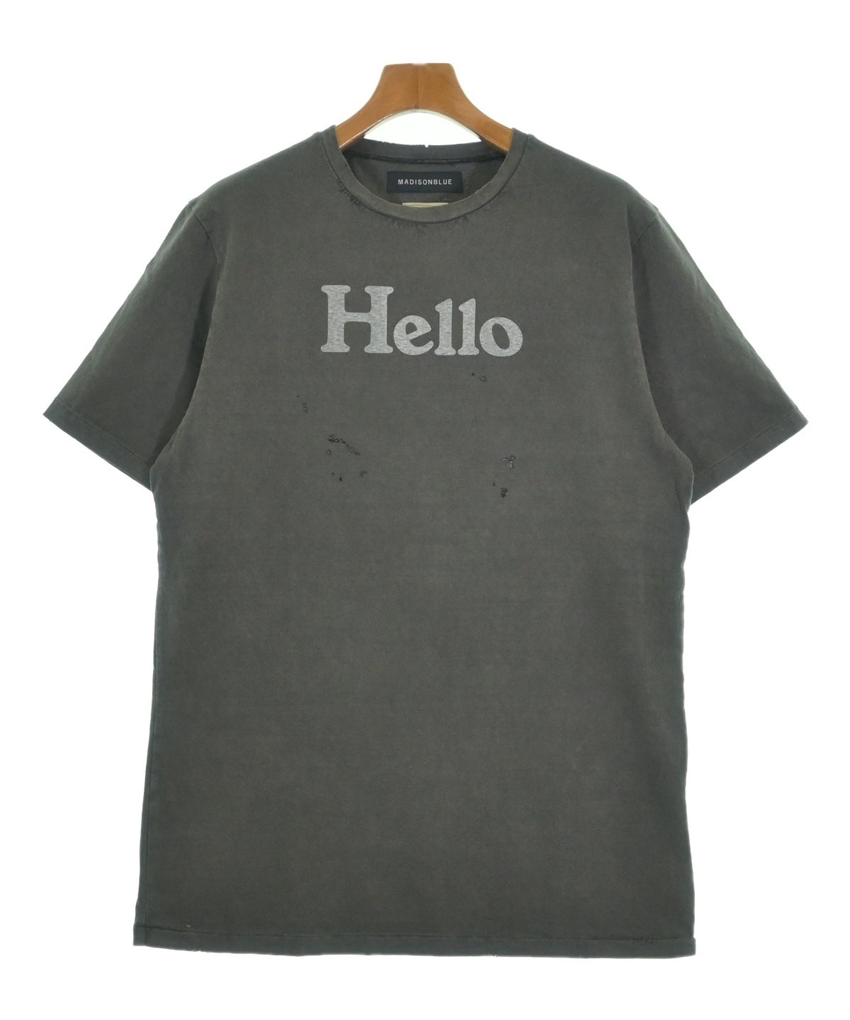 【タグ付・未使用】マディソンブルー Tシャツ 別注 MADISON BLUE（マディソンブルー）Tシャツ・カットソー グレー サイズ