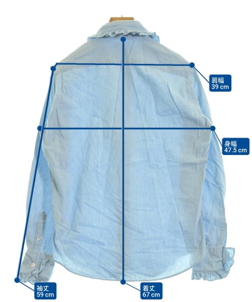 MADISON BLUE（マディソンブルー）カジュアルシャツ 青 サイズ:01(S位) レディース/2200611036131