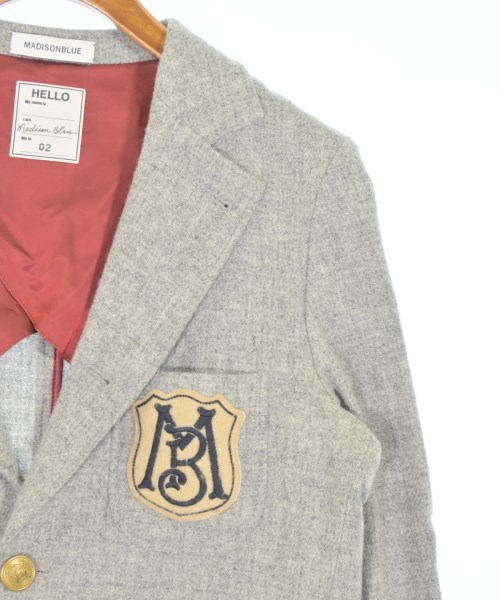 MADISON BLUE（マディソンブルー）テーラードジャケット グレー サイズ:2(M位) レディース/2200601361014