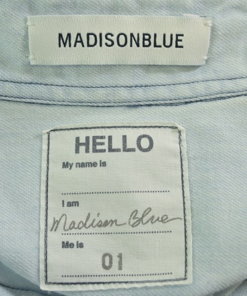 MADISON BLUE（マディソンブルー）カジュアルシャツ 青 サイズ:1(S位) レディース/2200656621040
