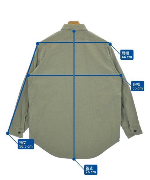 MADISON BLUE（マディソンブルー）カジュアルシャツ カーキ サイズ:S メンズ/2200660789217