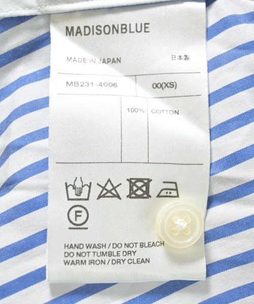 MADISON BLUE（マディソンブルー）シャツワンピース 青 サイズ:00(XS位) レディース/2200708703090