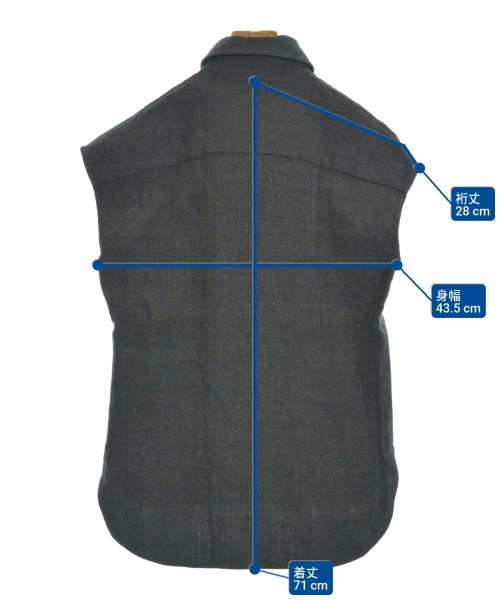 MADISON BLUE（マディソンブルー）カジュアルシャツ グレー サイズ:P(M位) レディース/2200642668059