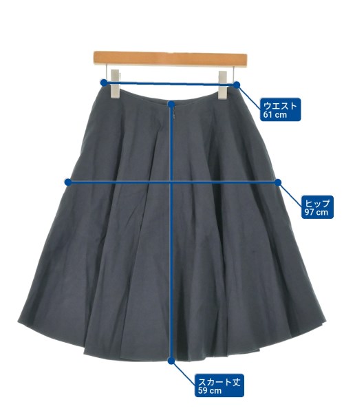 MADISON BLUE（マディソンブルー）ひざ丈スカート 紺 サイズ:1(S位) レディース/2200645465082
