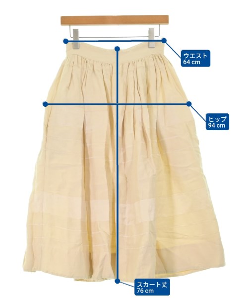 MADISON BLUE（マディソンブルー）ひざ丈スカート ベージュ サイズ:2(M位) レディース/2200645465099
