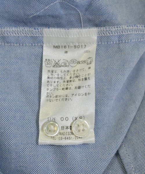 MADISON BLUE（マディソンブルー）カジュアルシャツ 青 サイズ:00(M位) レディース/2200707920085