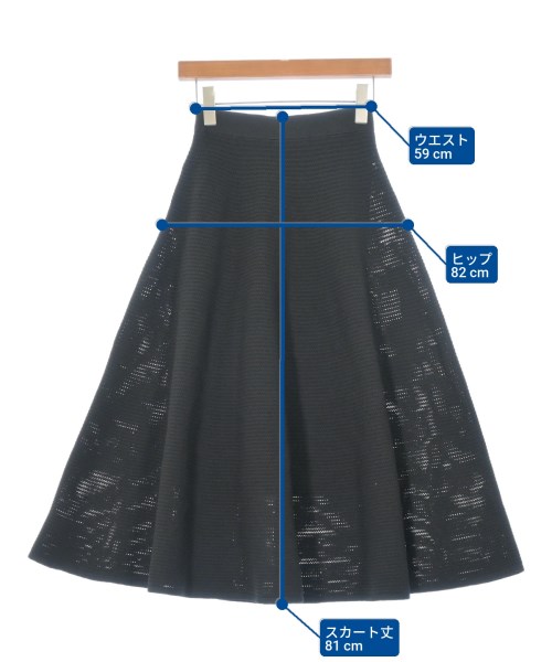 MADISON BLUE（マディソンブルー）ロング・マキシ丈スカート 黒 サイズ:1(S位) レディース/2200656403103