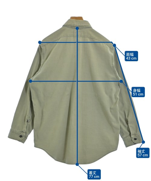 MADISON BLUE（マディソンブルー）カジュアルシャツ カーキ サイズ:01(S位) メンズ/2200667211087