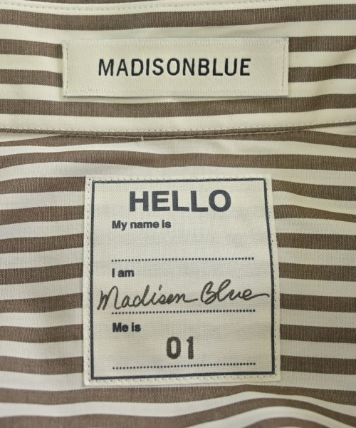 MADISON BLUE（マディソンブルー）カジュアルシャツ 茶 サイズ:01(S位) レディース/2200691610719