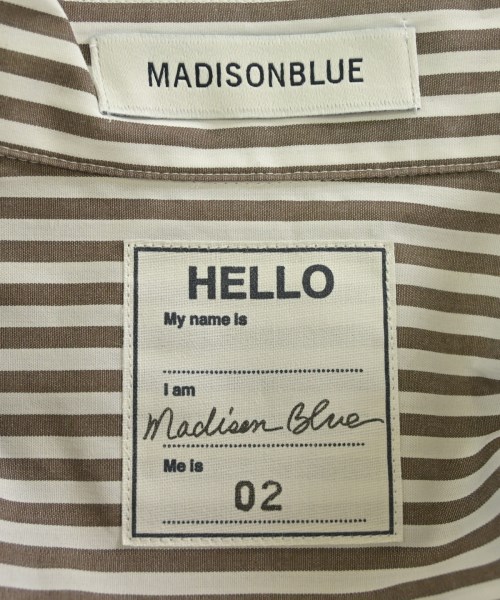 MADISON BLUE（マディソンブルー）カジュアルシャツ 茶 サイズ:02(M位) レディース/2200691610733