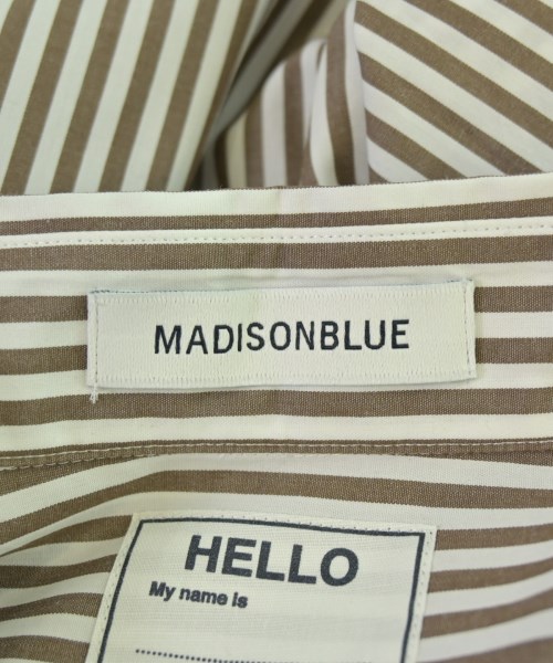MADISON BLUE（マディソンブルー）カジュアルシャツ 茶 サイズ:02(M位) レディース/2200691627120