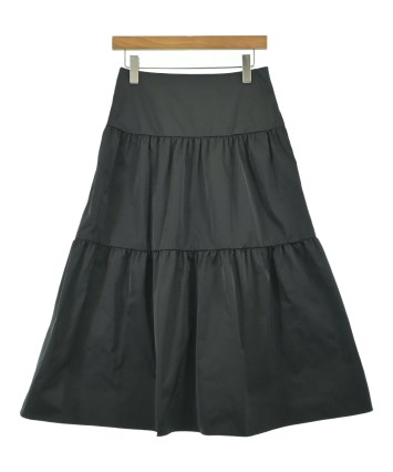 タグ付 定価15万 MADISONBLUE シープレザースカート ブラック 01 MADISON BLUE（マディソンブルー）ロング・マキシ丈スカート 黒 サイズ