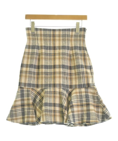 ME&ME COUTURE(ミーアンドミークチュール)ひざ丈スカート ベージュ サイズ:1(S位)/2200628152039