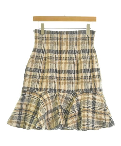 ME&ME COUTURE（ミーアンドミークチュール）ひざ丈スカート ベージュ サイズ:1(S位) レディース/2200628152039