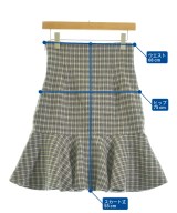 ME&ME COUTURE（ミーアンドミークチュール）ひざ丈スカート 青 サイズ:1(S位) レディース/2200628152046